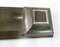 Early 20th Century Heintz Metal Shop Bronze and Sterling Pen Tray Inkwell 8