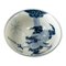 Cuenco chinoiserie chino con forma de dragón azul y blanco, siglo XX, Imagen 1