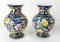 19th Century Bohemian Enameled Floral Vases from Moser, Set of 2, Image 5