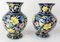 19th Century Bohemian Enameled Floral Vases from Moser, Set of 2 2