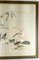 Bordado chino de seda enmarcado de principios del siglo XX con patos y flores de loto, Imagen 3