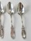 19th Century American Sterling Silver Union Pattern Spoons by Wendt & Co. for Ball Black & Co., Set of 4, Image 4