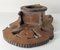 19th Century Primitive Pine Mortar and Pestle Holder with Double Eagle 8