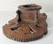 19th Century Primitive Pine Mortar and Pestle Holder with Double Eagle, Image 8