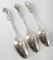 19th Century New York City Coin Silver Spoons in Jenny Lind Pattern by Albert Coles, Set of 3 5