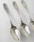 19th Century New York City Coin Silver Spoons in Jenny Lind Pattern by Albert Coles, Set of 3, Image 2