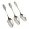 19th Century New York City Coin Silver Spoons in Jenny Lind Pattern by Albert Coles, Set of 3 1