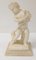 Grand Tour Geschnitzte Alabastersteinfigur eines Jungen mit Welpen und Hund, 19. Jh. 2