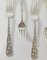 20th Century Stieff Rose Pattern Sterling Silver Dinner Forks, Set of 8, Image 4