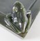 Early 20th Century Art Deco Spinach Green Nephrite Jade Ashtray with Frog 11