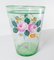 20th Century Bohemian Style Enameled Glass Beaker Vase with Flowers 4