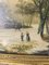 Dutch Artist, Winter Landscape, Oil Painting on Wood Panel, 19th Century, Framed, Image 9