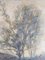 Artista de la escuela tonalista estadounidense de Barbizon, estudio de paisaje de árboles, década de 1800, pintura sobre lienzo, Imagen 9