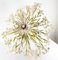 Mid-Century Tole Toleware Floral Chandelier 12