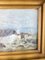 Meereslandschaft aus auf Felsen krachenden Wellen, 1890er, Öl auf Holz, gerahmt 6