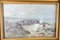 Meereslandschaft aus auf Felsen krachenden Wellen, 1890er, Öl auf Holz, gerahmt 2