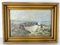 Seascape of Waves Crashing on Rocks, 1890s, Oil on Panel, Framed, Image 9