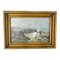 Meereslandschaft aus auf Felsen krachenden Wellen, 1890er, Öl auf Holz, gerahmt 1