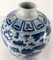 Vase Meiping Bleu et Blanc, Chine, 20ème Siècle, Marque Tongzhi 7