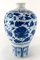 20th Century Chinese Blue and White Chinoiserie Meiping Vase with Tongzhi Mark, Image 4