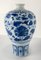 Jarrón Chinoiserie Meiping chino en azul y blanco, siglo XX, Imagen 13