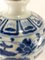 Jarrón Chinoiserie Meiping chino en azul y blanco, siglo XX, Imagen 10