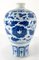 20th Century Chinese Blue and White Chinoiserie Meiping Vase with Tongzhi Mark, Image 3