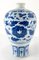 Vase Meiping Bleu et Blanc, Chine, 20ème Siècle, Marque Tongzhi 3