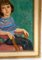 Martha Herpst, Amerikanische Malerei im Newcomb Macklin Rahmen, 1970er, Pastell Portrait 4