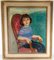 Martha Herpst, Amerikanische Malerei im Newcomb Macklin Rahmen, 1970er, Pastell Portrait 13