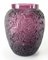 20th Century French Purple Amethyst Glass Vase with Deer from Lalique, Image 4