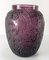 20th Century French Purple Amethyst Glass Vase with Deer from Lalique, Image 3