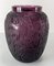 20th Century French Purple Amethyst Glass Vase with Deer from Lalique, Image 13