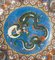 Early 20th Century Japanese Cloisonne Enamel Charger with Dragon 6