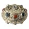 19th Century Gilt Silver Agate and Bloodstone Trinket Pill Box 1