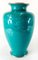 Vase Cloisonné Sans Fil Vert Turquoise Début du 20ème Siècle par Ando Jubei, Japon 6