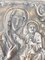 Ícono religioso católico ruso de plata de la Virgen con el niño del siglo XIX o XX, Imagen 6