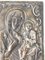 Ícono religioso católico ruso de plata de la Virgen con el niño del siglo XIX o XX, Imagen 3