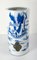 20th Century Chinese Chinoiserie Blue and White Hat Stand Vase with Landscapes 13