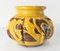 19th Century European or American Redware Vase with Yellow Slip Decoration 5