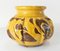 19th Century European or American Redware Vase with Yellow Slip Decoration, Image 5