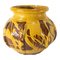 19th Century European or American Redware Vase with Yellow Slip Decoration 1