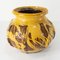 19th Century European or American Redware Vase with Yellow Slip Decoration 2