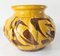 19th Century European or American Redware Vase with Yellow Slip Decoration 6