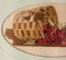 Ricamo ad ago americano di ciliegie, arte popolare americana, XIX secolo, Immagine 3