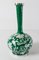 20th Century Korean .99 Sterling Silver Green Enameled Vase 3