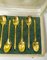20th Century French Boxed Gold Plated Demitasse Spoons by Frionnet Francois, Set of 12 10