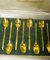 20th Century French Boxed Gold Plated Demitasse Spoons by Frionnet Francois, Set of 12 9