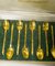 20th Century French Boxed Gold Plated Demitasse Spoons by Frionnet Francois, Set of 12, Image 9