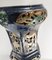 20th Century Chinese Chinoiserie Blue Garden Plant Stand Pedestal, Image 7